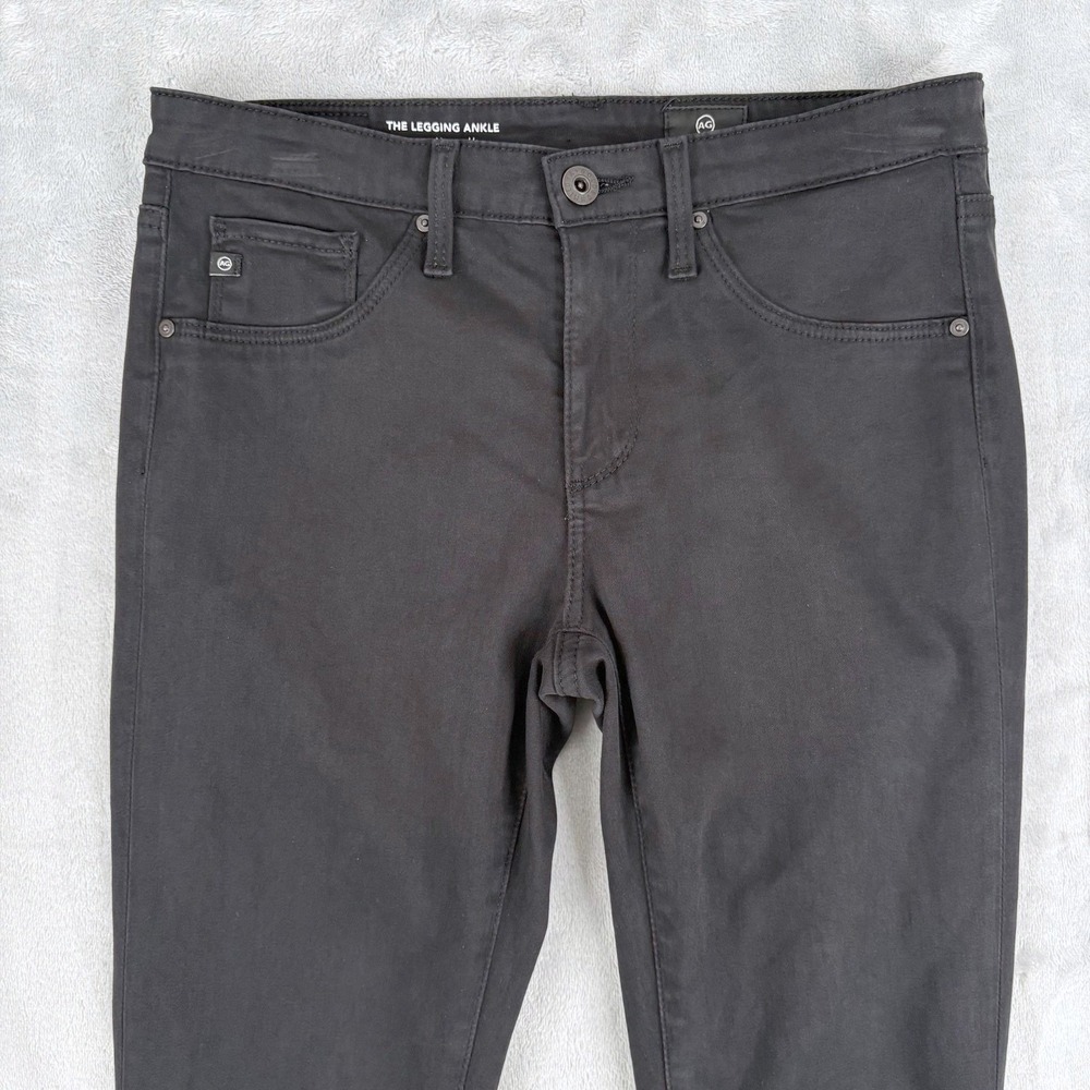 AG‎ Adriano Goldschmied Legging Ankle Black Super Skinny Jeans 26R (Fit 28x28)